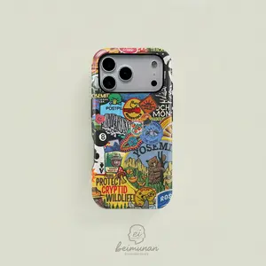 Yosemite Bigfoot Cryptid print phone case， rugged TPU Shockproof 2in1 protective cover for iPhone 17 16 15 14 13 12 Pro Max， Samsung Galaxy S25 S24 S23 S22 Ultra series holiday gift minimalist stylish protector Accessories