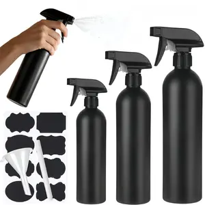 Three Hair Gel Spray Bottles for Salons, 250ML, 500ML, 1000ML Capacities, Professional Hair Styling Tools, Essential Salon Supplies
