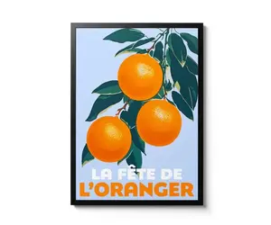Fruit Market Poster, Minimalist Print Abstract Art Exhibition, Mid Century Modern