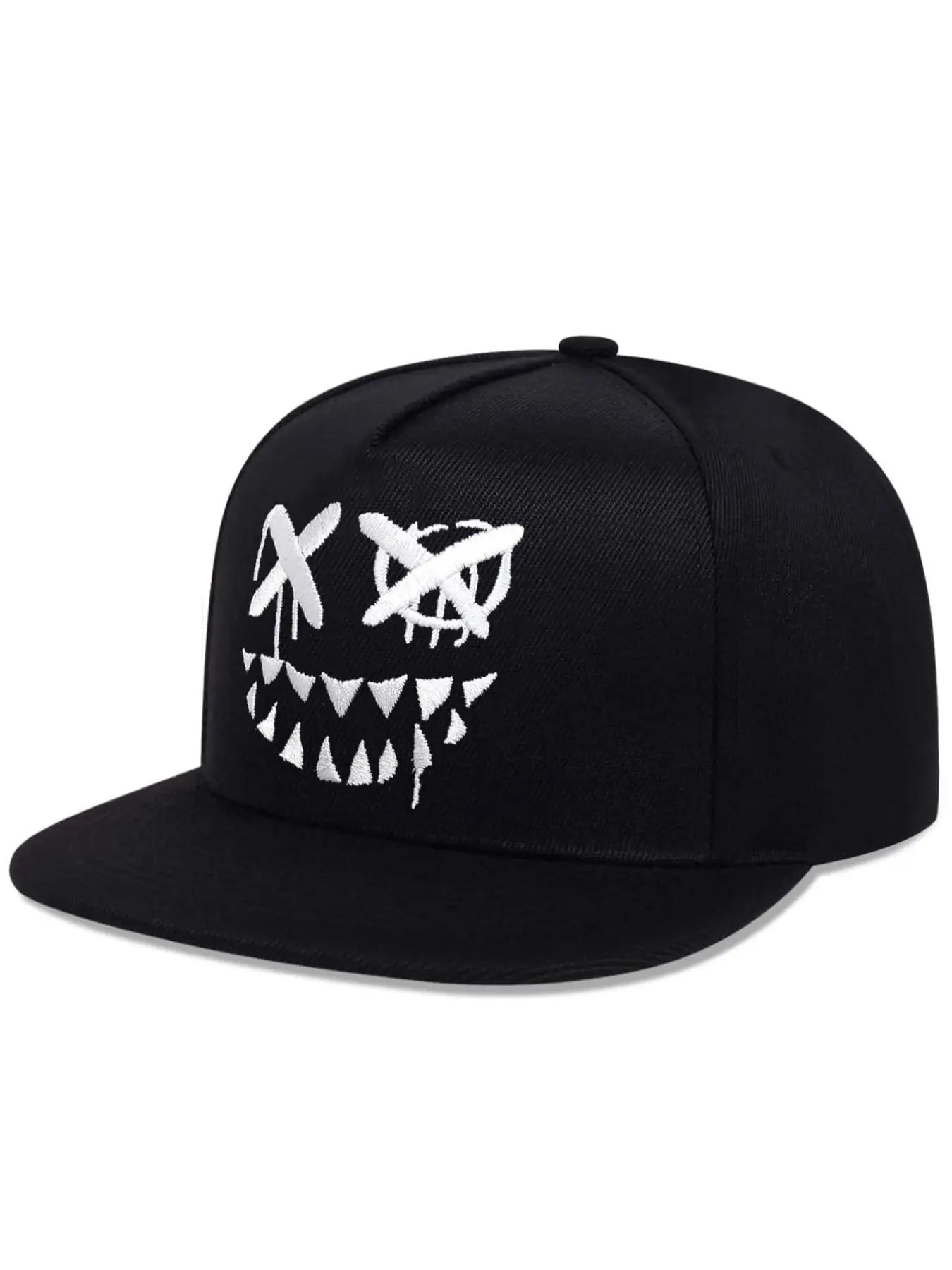 Cartoon Pattern Casual Baseball Cap, Trendy Hat for Women and Men, Adjustable Strap Flat Brim Hat for Daily Cloth Decor