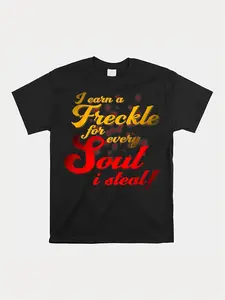 Sarcastic Quotes for Red-Haired Women with Freckles Perfect for a Casual Black Short-Sleeved Shirt Gift for Men in 2024
