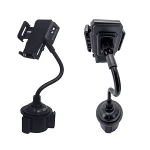 212 MAIN Car Cup Holder Phone Mount, miLINK CHPH-227, Adjustable Universal Automotive Interior Accessory with Lockable Hold, Secure Grip, Fits 2-4.5" Devices
