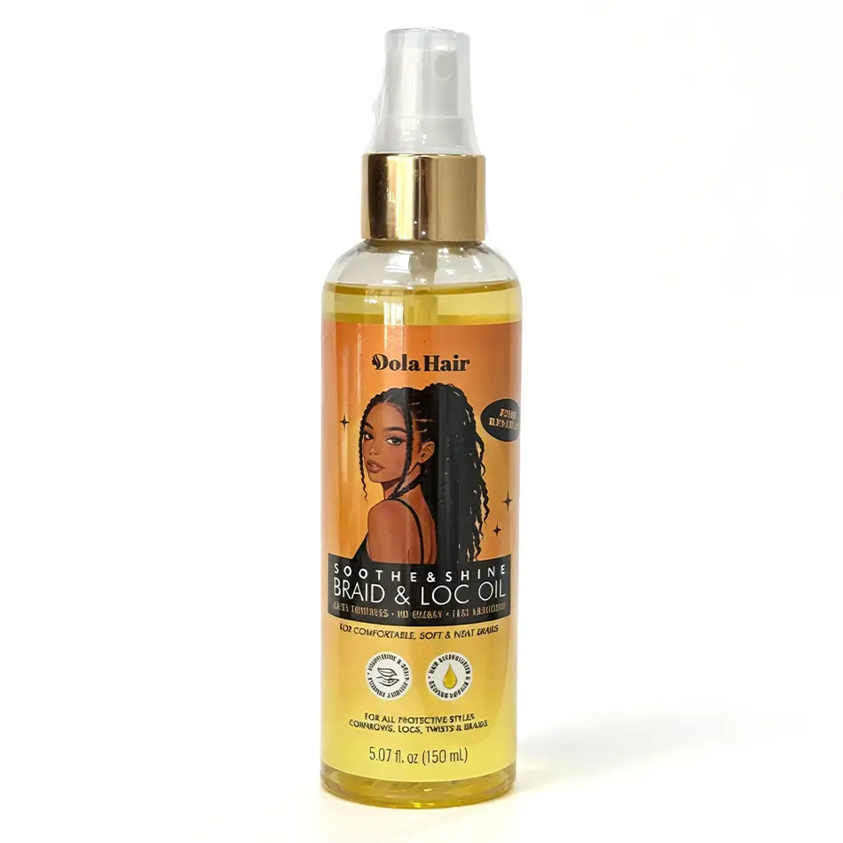 Dola Hair Braid Oil for Braiding Hair, Moisturizing Hair Oil for Box Braids, Knotless Braids & Protective Styles, Lightweight Scalp & Hair Oil for Smooth, Shiny Braids