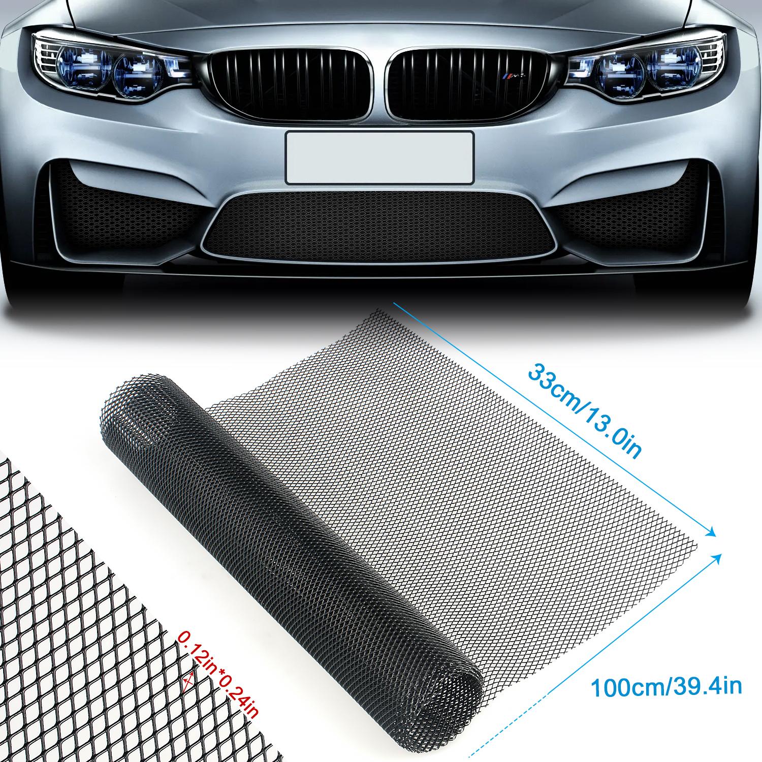 Universal Black Aluminum Mesh Grille Cover-40"x13"Car Bumper Hood Vent Grill Net,Universal Bumper Grills Meshs for Front Bumper & Car Hood Vent Grille Inserts Universal Black Aluminum Mesh Grille Cover-40"x13"Car Bumper Hood Vent Grill Net,Universal Bumper Grills Meshs for Front Bumper & Car Hood Vent Grille Inserts