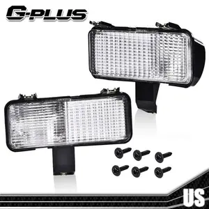 Front Turn Signal Park Lamps Lights Clear Fit For 1981-1982 Chevy Silverado GMC Side Lights