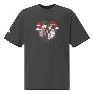 Love Blind Oversized Faded T-Shirt - Cotton Fabric Men's Outfit with Graphic Design, Classic Style for Casual Wear