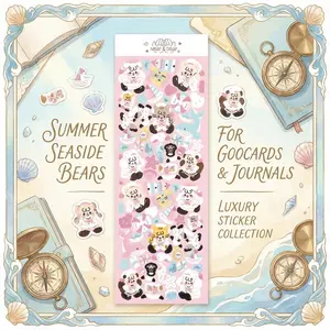 Cartoon Captain Sticker, High-Quality Embossed Decal for Scrapbooks, Notebooks, Phone Decoration, Perfect for DIY Crafts