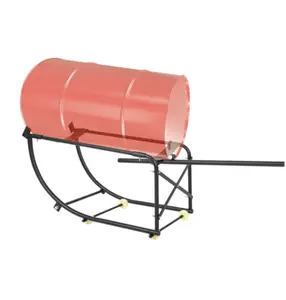 Drum Cradle 600lbs Movable 55 Gallon Drums Cradle Drum Stand Black Powder Coated Steel magnetic  cabinet latch