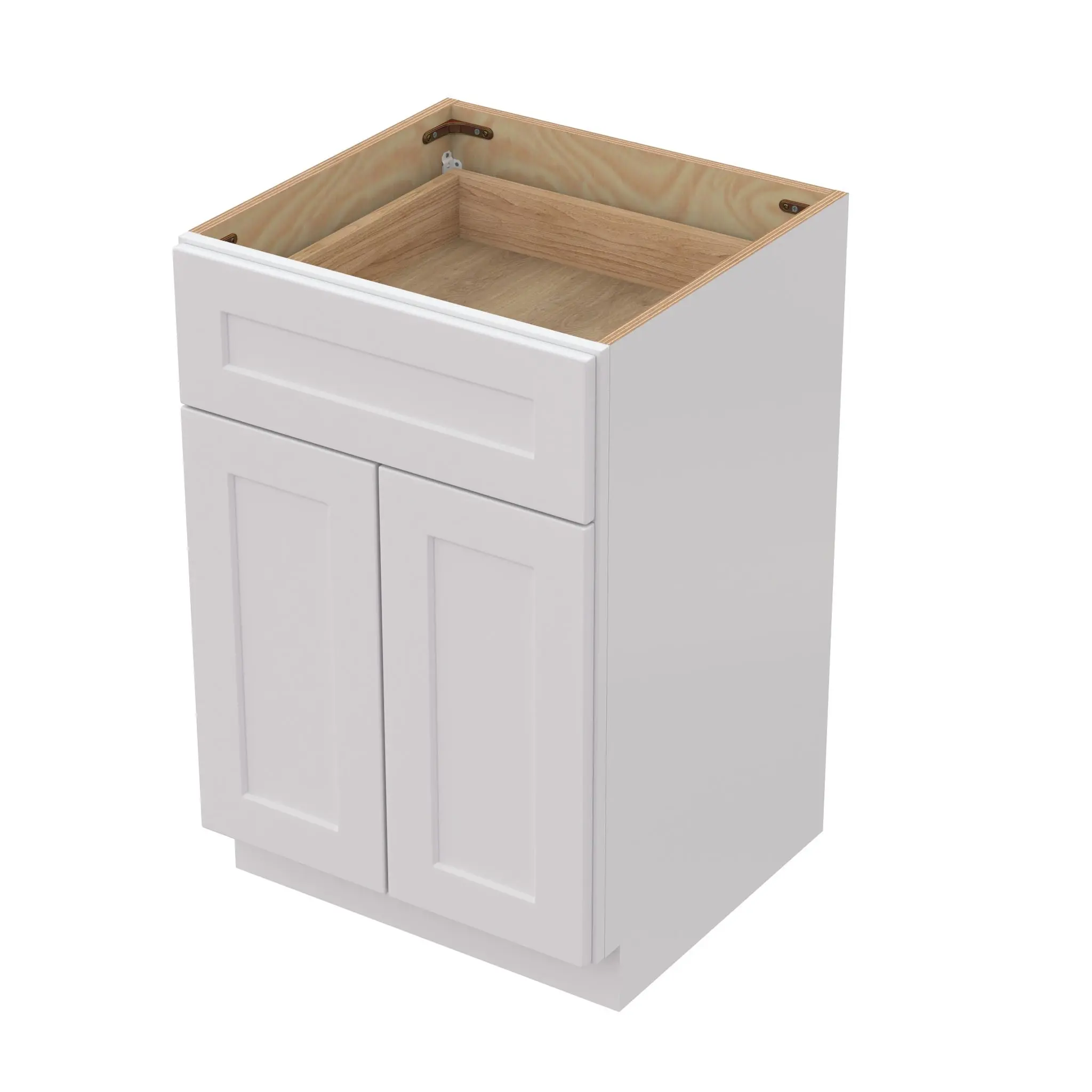 Shaker Base Cabinet With Soft-Close Drawer & Double Doors, Adjustable Shelf
