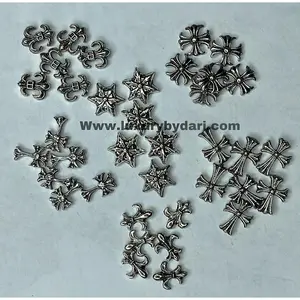 Cross Nail Charm-Black