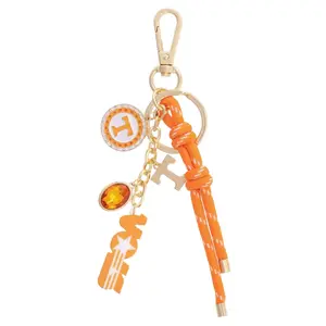 Tennessee Volunteers CANVAS Style Cluster Bag Charm in Orange