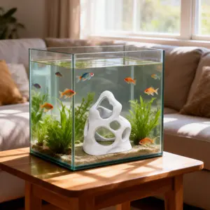 3D Printed Aquarium Decor, Fish Tank Ornament, Durable & Stylish Design, Perfect for Freshwater Aquascape, Enhances Aesthetics & Functionality