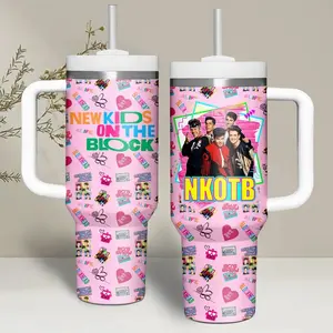 Retro New Kids On The Block Music 40oz 20oz Tumbler With Handle, Gift for fan