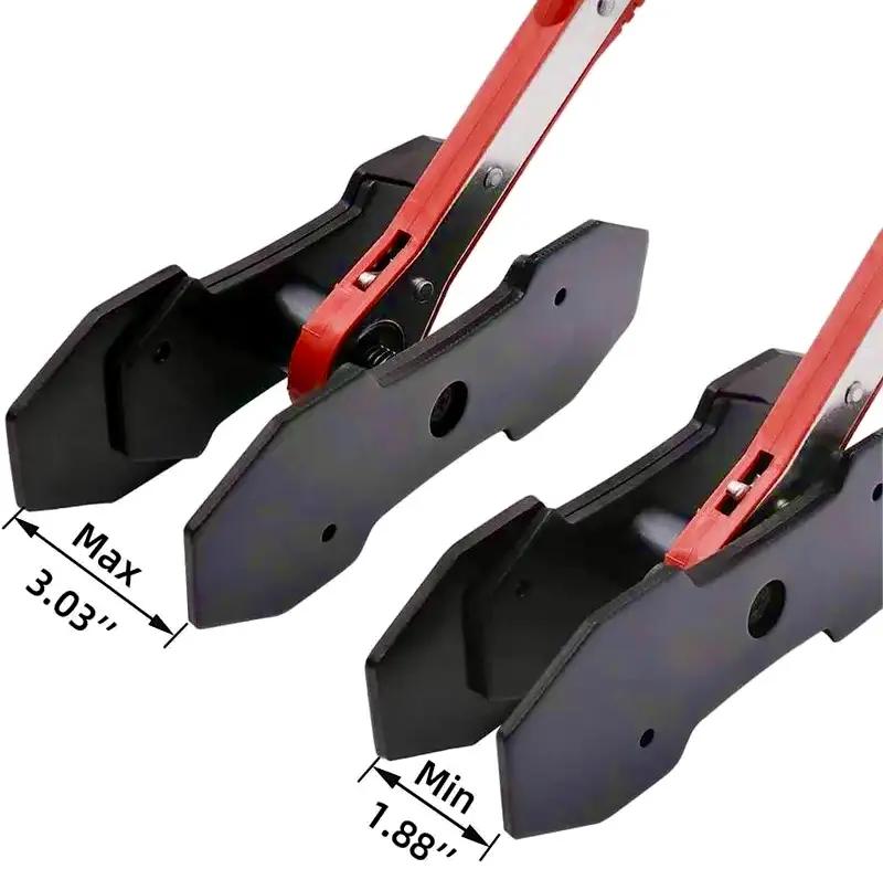 Brake Caliper Piston Press Tool for Single,Dual & Quad Piston Disc Brakes – 360° Rotating Ratchet Wrench,Effort-Saving Automotive Brake Repair Tool for Car Maintenance,Portable Press-Fit Wrench(Red)
