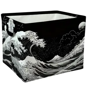 Great Wave Off Kanagawa Art Storage Baskets Storage Boxes Home Decor Storage Clothes Organization And Storage Home Decor Storage Holiday Gifts，Organizer For Toys， Books， Laundry Baskets