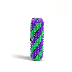 3D Printing Press Elastic Fingertip Massage Roller Keychain, Portable Acupoint Massage Stick, Office & Gym Accessory, Fun Gadgets