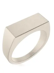RTZN Rectangle Signet Rings (Oxidized)