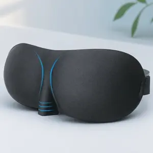 3D Breathable Sleep Mask, Adjustable Nose Support Sleep Mask, Portable Eye Cover for Travel, Office, Home