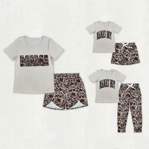 Mummy and Me Matching Clothes Adult Women Summer Outfit Mama Camo Shorts Set Mother's Day Gift Mamas Boy Outfit