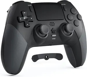 Controller for PS4 with 2 Macro Buttons, 3.5mm Audio and Turbo Function, 6-Axis Motion Control, Dual Vibration, Gamepad Joystick for PS-4, Compatible with PS-4, Slim, Pro