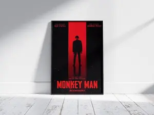 Monkey Man Movie Poster (2024): Vintage Film Art Print on Canvas