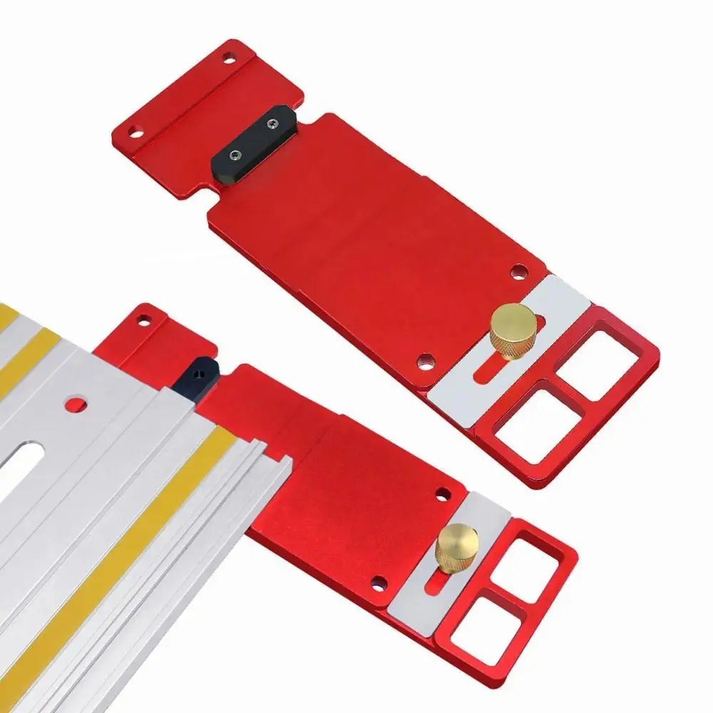 90 Degree Angle Stop, Aluminum Alloy Track Saw Square Positioning Limiting Clamp for Electric Circular Saw Guide Rail, Woodworking Tool Accessories