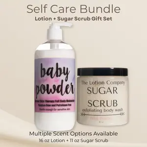 Body Lotion + Sugar Scrub Set | 2-Piece Duo | Pick Your Scent