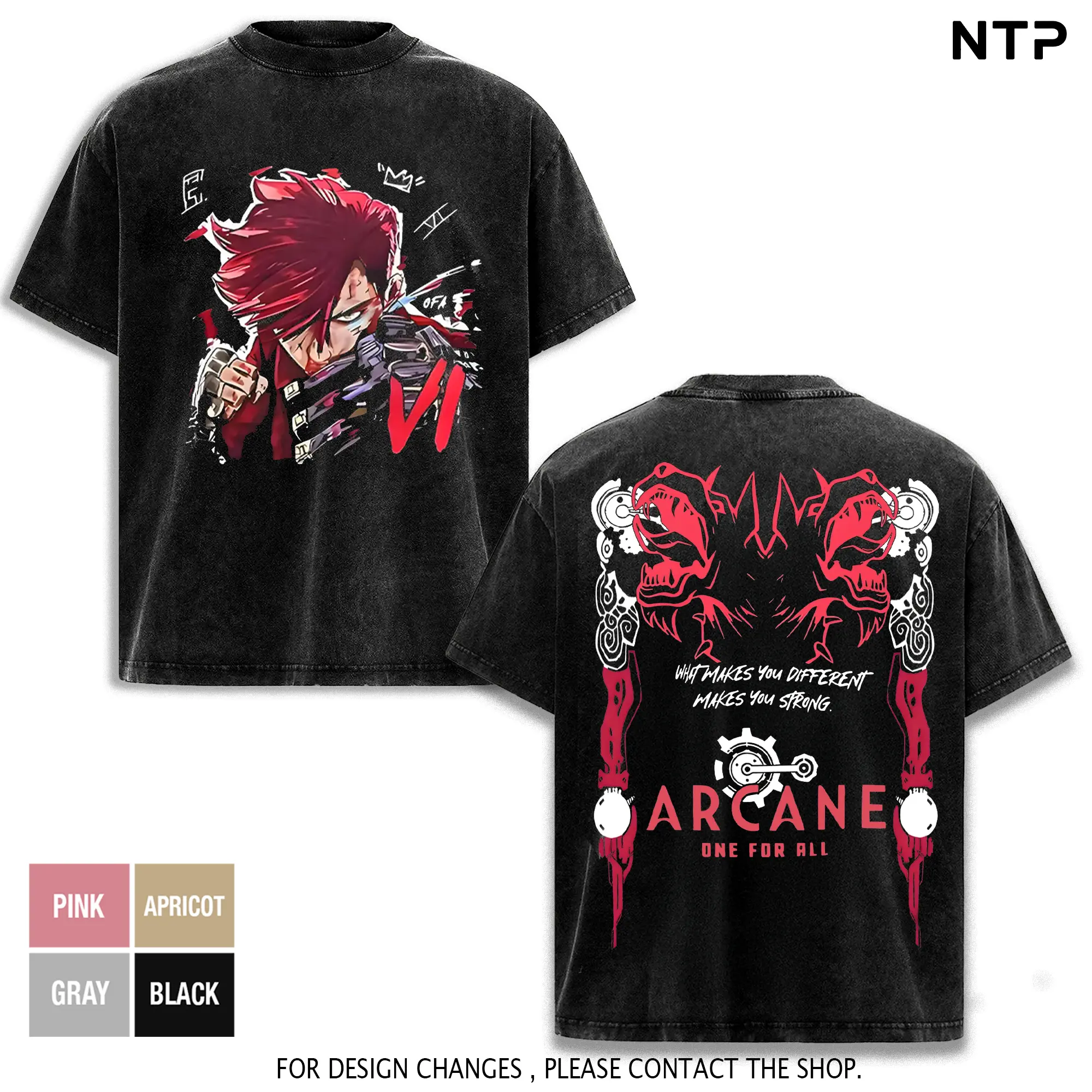 Arcane| Vi | Pitfighter Hoodie Anime Streewear Men'S And Women's Sports wear, Long Sleeved Pullover Tops Clothing Menswear Cotton Unisex man merch