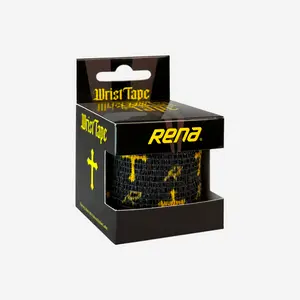 Black and Gold Cross Stretch Athletic Tape