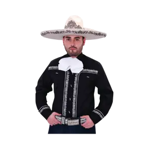Camisa Charra para Hombre Color Negro – Camisa Mexicana de Charro