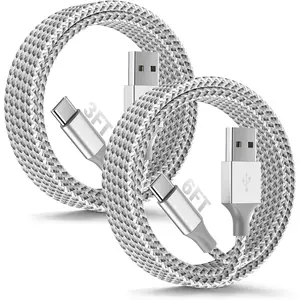 for  17/16/15 Charger Cord 2Pack [3FT+6FT]  Cord,USB A to USB C   for  USBC Cord for iPad Pro 12.9/11, Air 5th/4th Gen