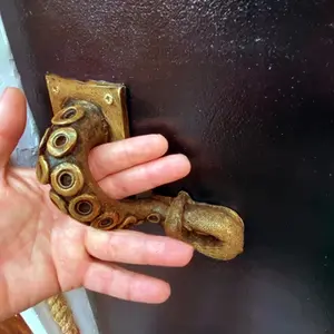 1pc Vintage Octopus Tentacle Door Handle, Steam Punk Style, Resin Pull, for Home Decor Accent