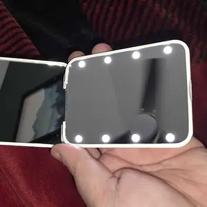 Portable LED Light Pocket Mirror, 1X/3X Magnification Compact Travel Cosmetic Mirror with Light for Purse, 2-Sided, Folding, Handheld, Illuminated Mirror, Led Makeup Mirror