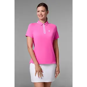 CourtLine Short Sleeve Polo | Tulip Pink