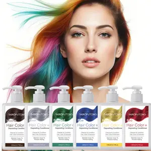 Herbal Gentle Cleansing Dye-Proof Shampoo, Full Coverage Color Lock Hair Wash, Alcohol-Free Balm, Safe for All Hair Types, Conditioner