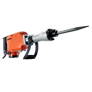 Demolition Jack Hammer, 2200W 1400 BPM Jack Hammer Concrete Breaker, Heavy Duty Electric Jack Hammer 6pcs Chisels Bit with Gloves, 360 Celsius Swiveling Front Handle