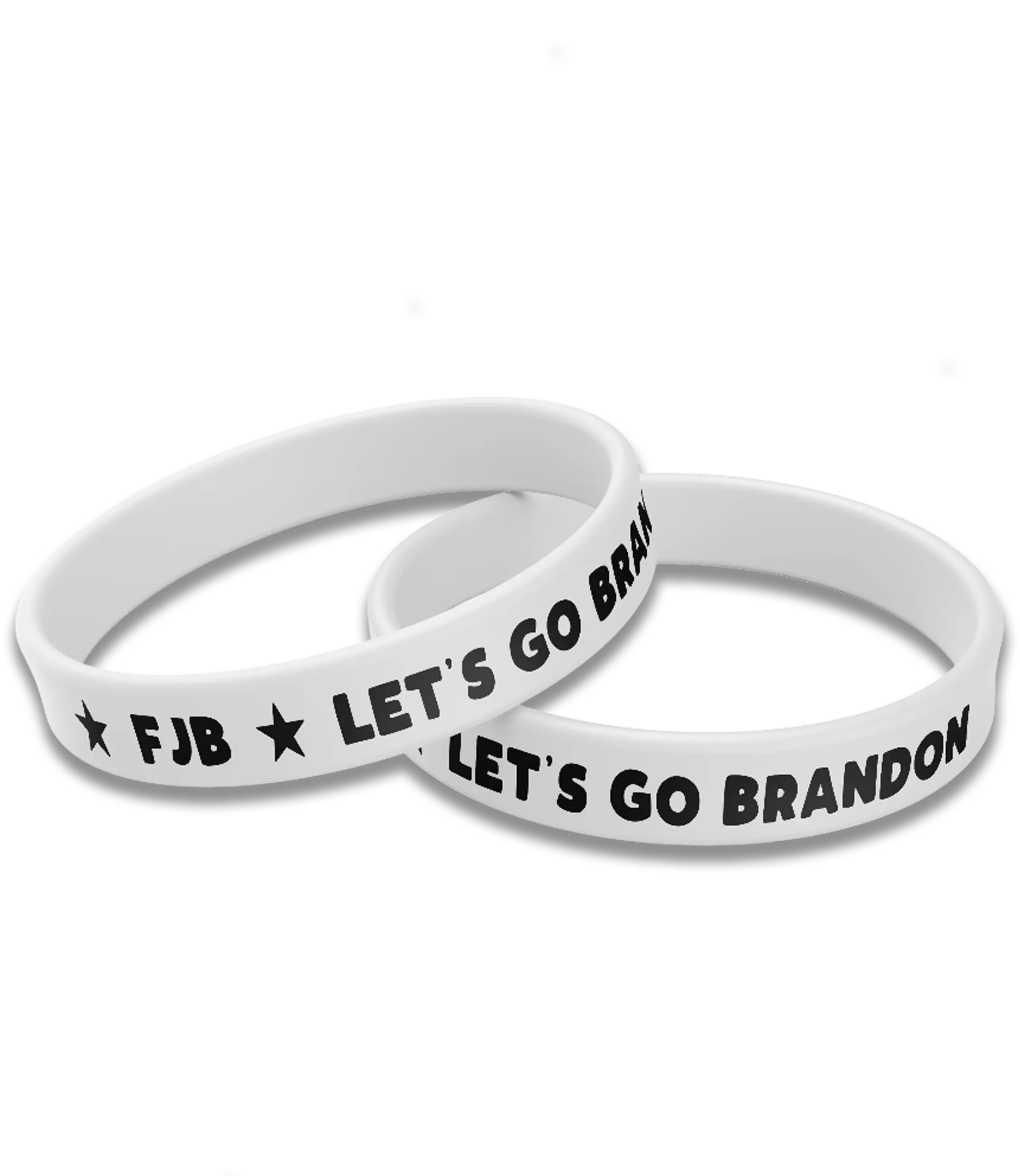 Let's Go Brandon - FJB Wristband - White