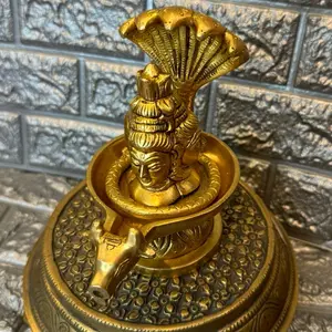 2-Piece Mahadev Shivaling Set for Traditional Worship Religious Decor Ornaments