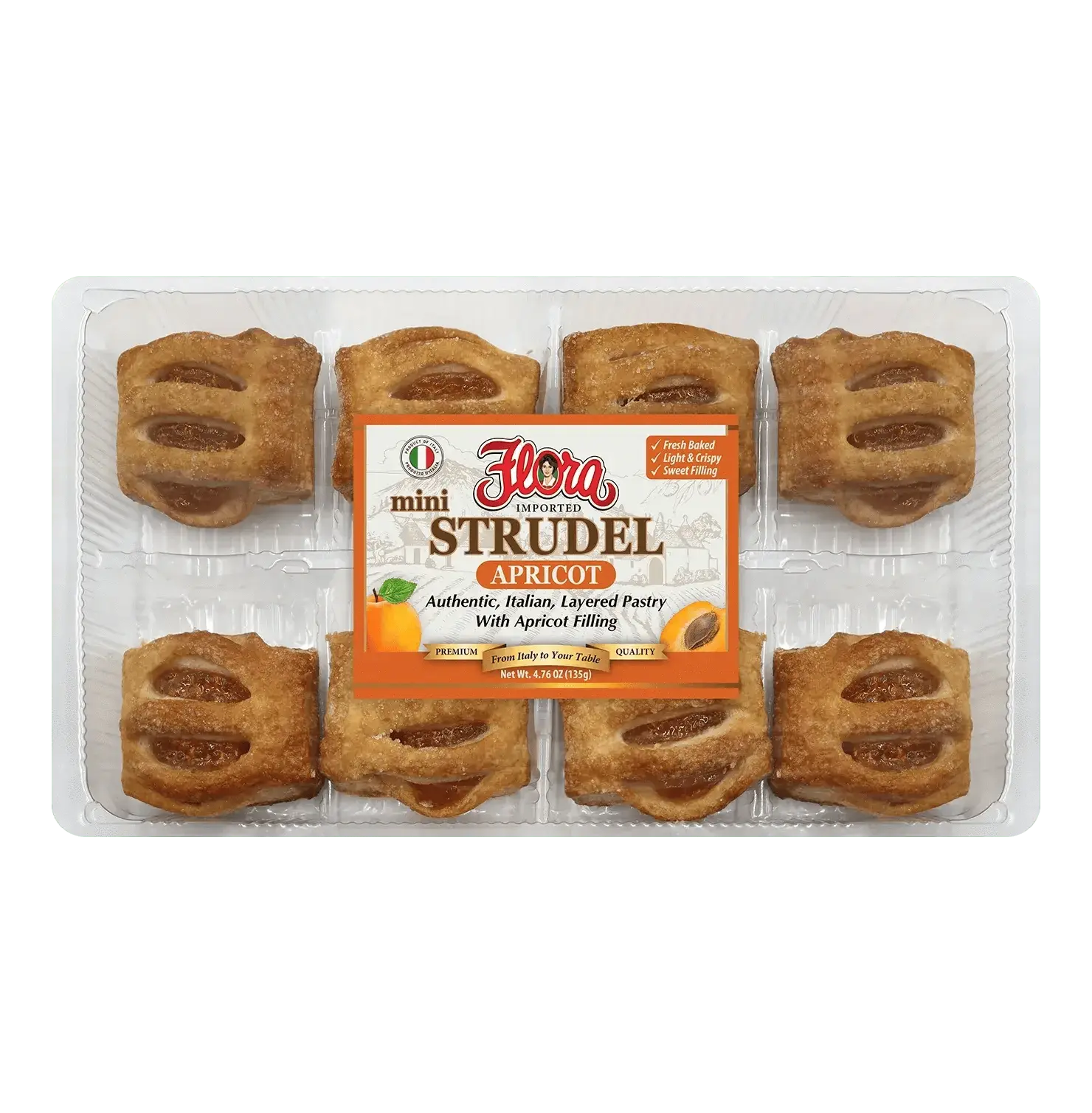 Mini Strudel - Apricot - 7.4 oz
