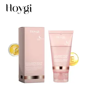HOYGI Collagen Night Wrapping Mask 2.54fl.oz for Restful Sleep, Skin Renewal & Radiance Collagen-Rich Night Care