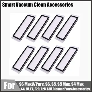 Filters Parts For Roborock S6 MaxV/Pure, S6, S5, S5 Max, S4 Max, S4, E5, E4, E20, E25, E35 Cleaner Parts Accessories