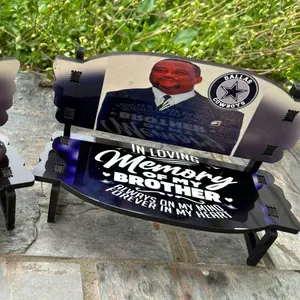 Sublimation Photo Decor Memorial/Personal Bench