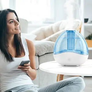 Transparent ultrasonic humidifier Small and easy to move bedroom Room Air Purifier Humidifier with glow-in-the dark baby humidifier Quiet silent no noise Humidifier Indoor office family Multi-purpose