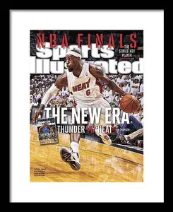 Nba Finals The New Era, Thunder Vs. Heat Sports Illustrated Cover Print Poster Wall Décor