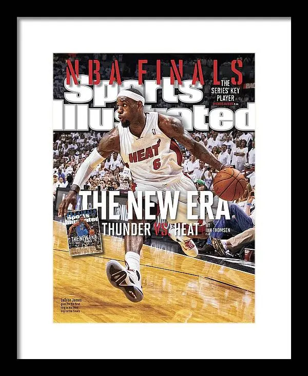 Nba Finals The New Era, Thunder Vs. Heat Sports Illustrated Cover Print Poster Wall Décor
