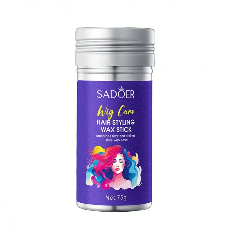 SADOER Hair Wax Stick 75g, Flyaway Hair Taming Stick for Smooth Hairline & Edge Control, Lightweight Non-Greasy Styling Balm, Easy Touch-Up for Frizz & Baby Hair, Portable Daily Hair Finishing Tool