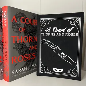 ACOTAR custom rebind books, Custom Book Cover, Handmade Special Edition Book, Sarah J Maas  A Court of Thorns and Roses series, Romantasy