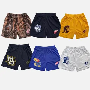 Unisex EE Basic Shorts, Y2K Star & Paisley Mesh Shorts, Skyline Streetwear Graphic Gym Trunks, Breathable Summer Activewear