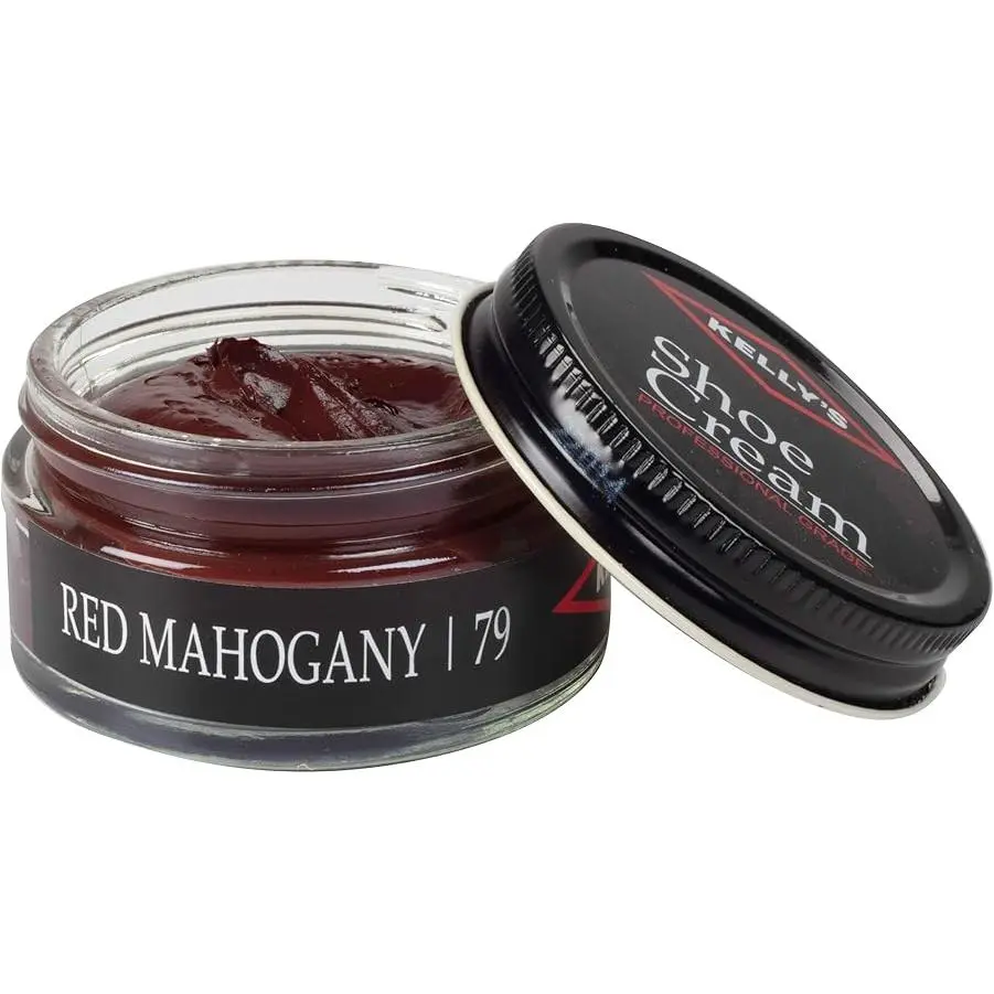 Kelly's Shoe Polish - Red Mahogany | 79 - 1.5 oz - Professional Grade Leather Shoe Cream for Conditioning & Polishing Leather - Multiple Colors Available - Footwear