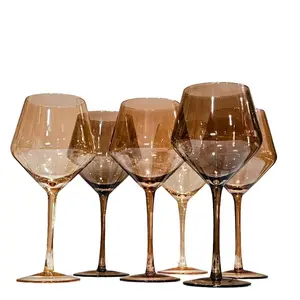 Mixed Wine Set - 6-Piece Handblown Crystal Glass Set with Mila Kiki & Zuzu Styles - 22.6 oz Capacity - Lead Cadmium & BPA Free - Perfect for Gatherings - Drinkware